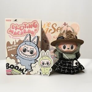 LABUBU POP-MART ORIGINAL The Monsters Macaron With Accessories GREEN GRAPE